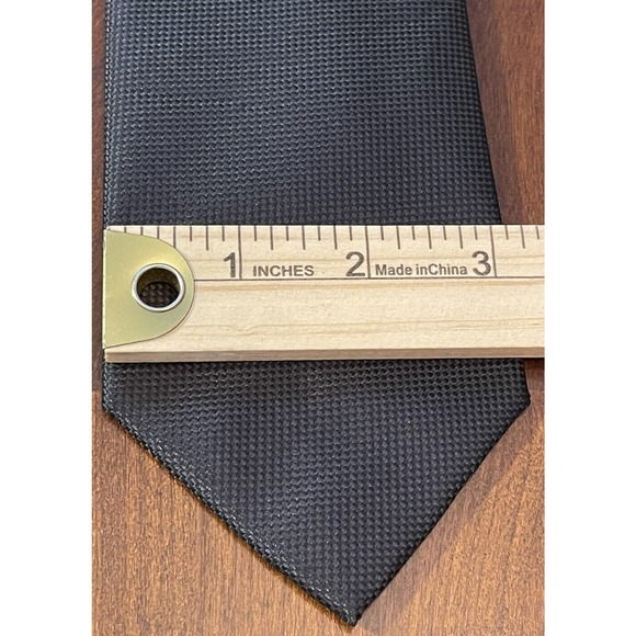 Geoffrey Beene, Black, Hand Made, Polyester, Men’s Neck Tie, Made In China - Picture 4 of 9